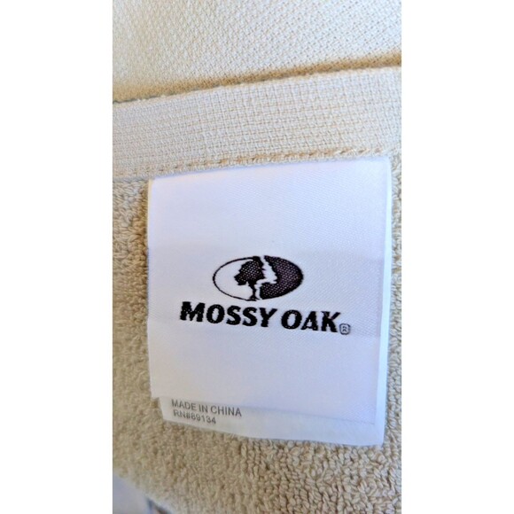 Mossy Oak Embroidered Fish Hand Towels Brown Tan 2pc 24" x 16" Bath Kitchen Gift - Picture 7 of 7
